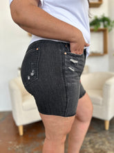 Judy Blue Full Size High Waist Rigid Magic Denim Shorts OutfitFlow